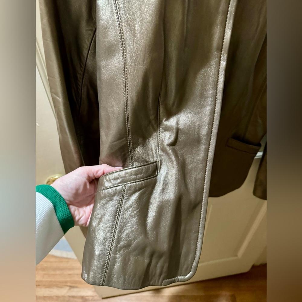 Bernardo Bronze Leather Jacket - Picture 2 of 6